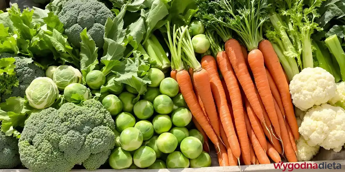 pęczek marchwi, brokuły, kalafior 