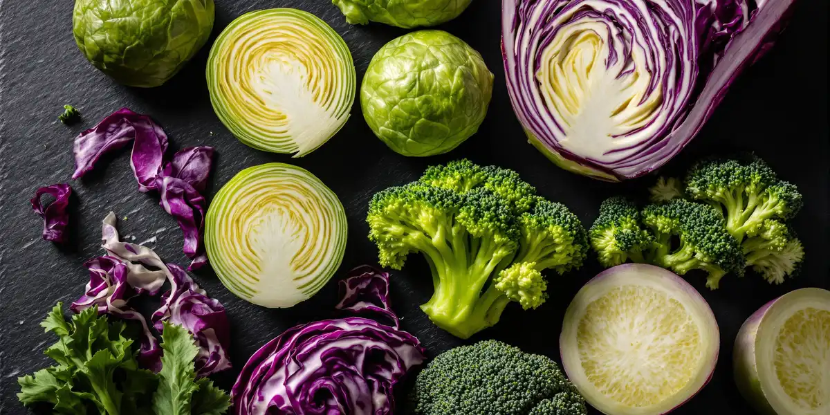 kapusta biała i czerwona oraz brokuł