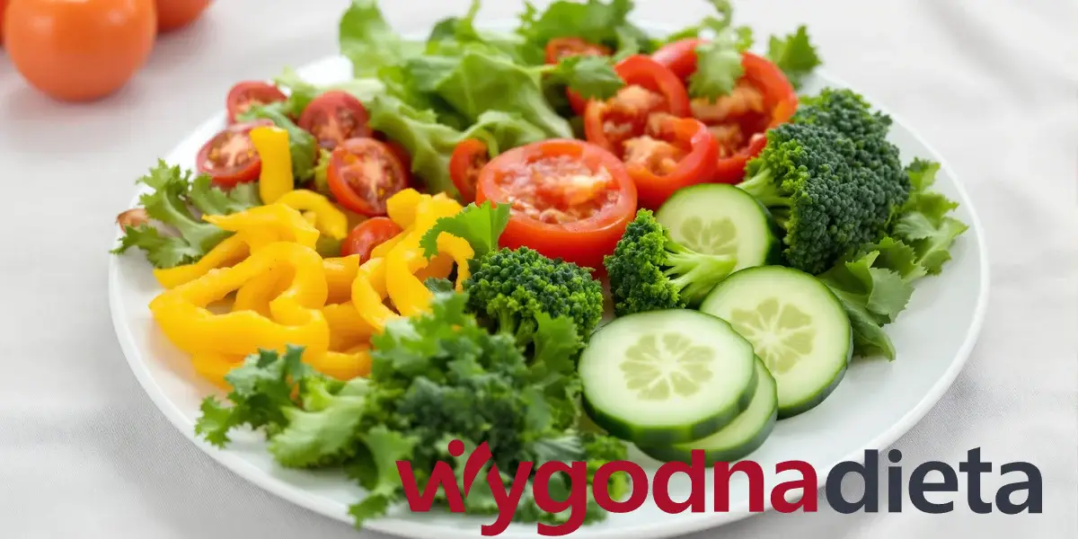 talerz z warzywami niskoglikemicznymi
