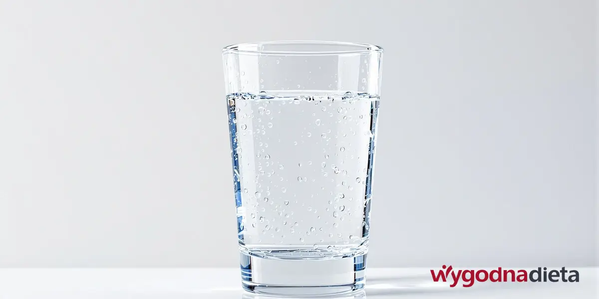 szklanka wypełniona wodą gazowaną