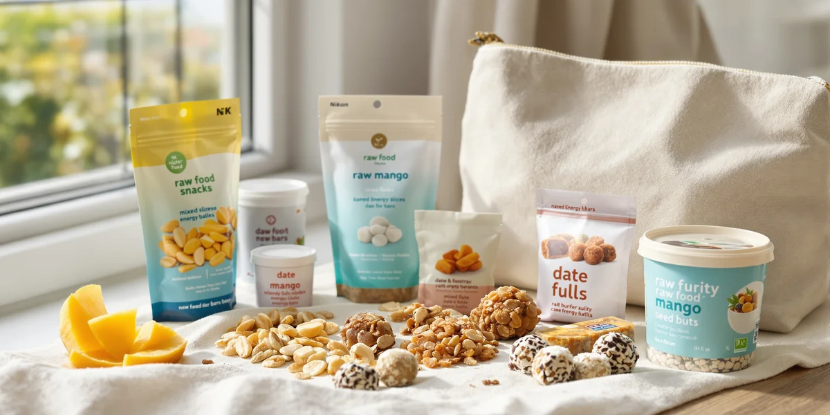 Zdrowe przekąski raw food na podróż