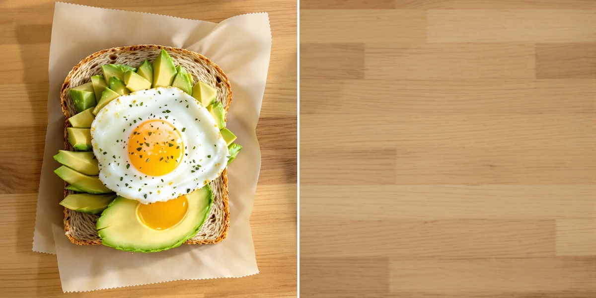 zdrowe śniadanie na papierze śniadaniowym