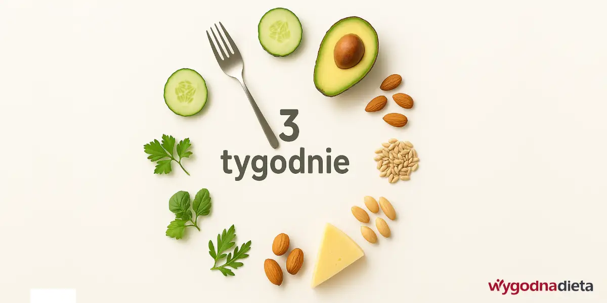 zegar składający się z różnych produktów spożywczych