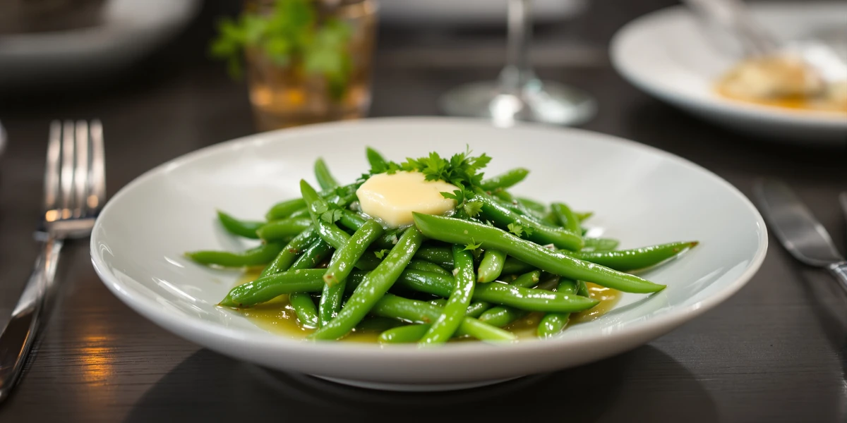 Zielone fasolki ze śliwką