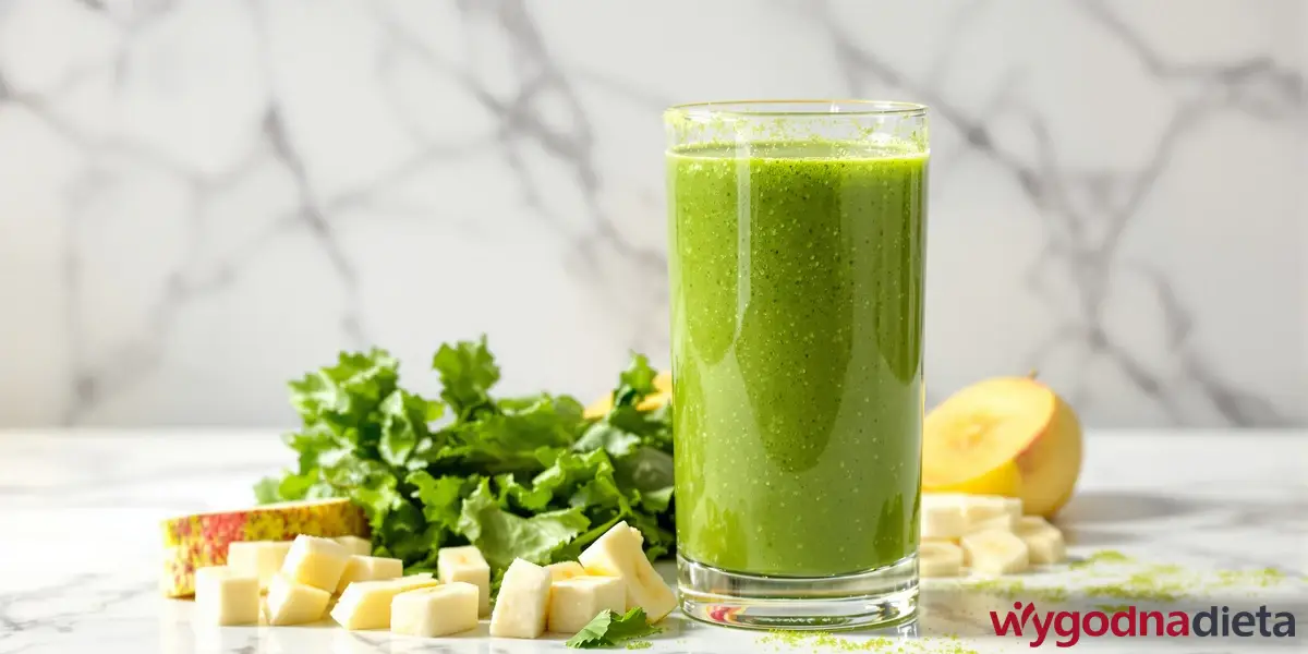 smoothie z zielonych warzyw