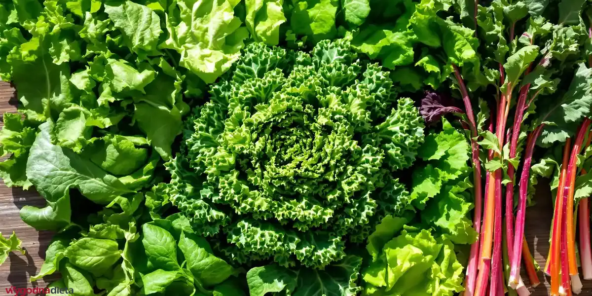 zielone warzywa liściaste głównie sałata