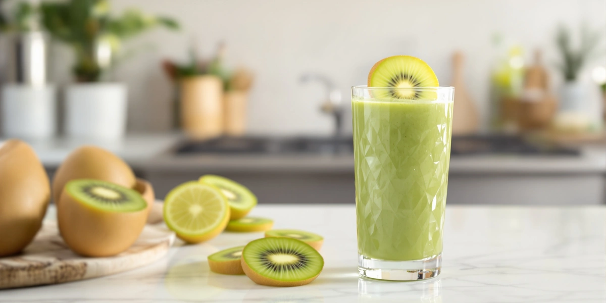Zielony koktajl kiwi