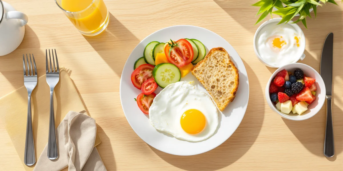 śniadanie z bufetu hotelowego