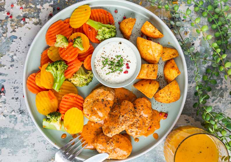 dietary catering Lublin - an exemplary meal