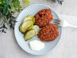 
Vegetable cutlets with pickles, dietary catering in Lublin