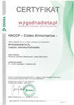 HACCP certificate for wygodnadieta.pl 