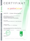 HACCP certificate for wygodnadieta.pl 