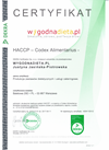 DEKRA HACCP certificate for wygodnadieta.pl