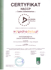 DEKRA HACCP certificate for a wygodnadieta